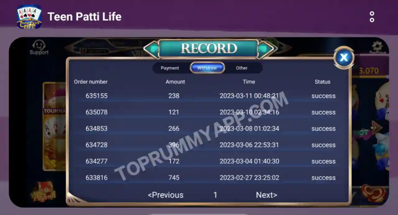 Teen Patti Life App Payment Proof Top 20 Teen Patti App List 41 Bonus